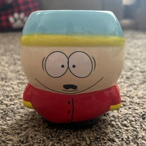 Zak Designs South Park Cartman 3D molded ceramic coffee mug approximately 16 oz